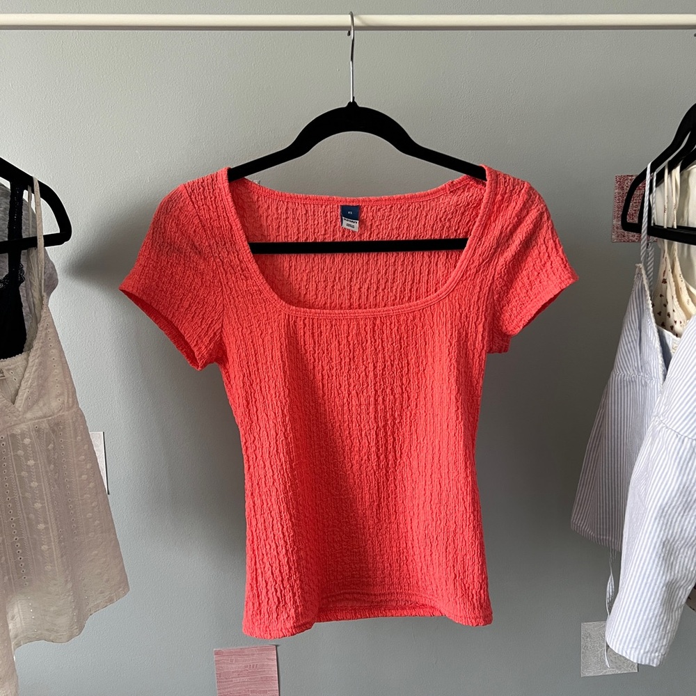 Coral Short Sleeve Top